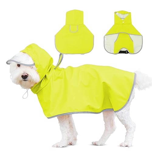 Dog Raincoat for Medium Dogs (Large(Label Size:4XL) / Neon Green)