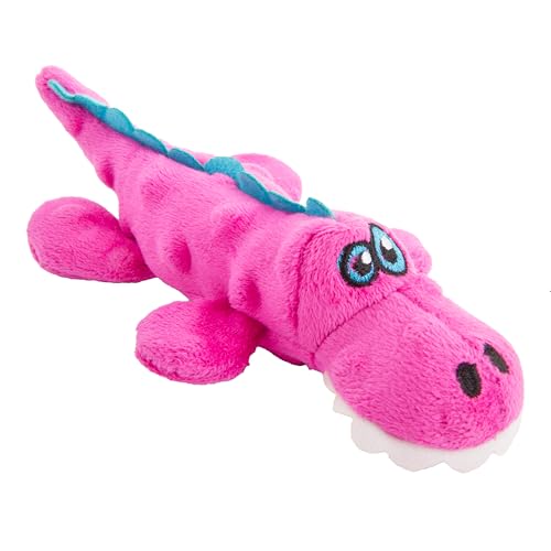 Just For Me Gators Squeaky Plush Dog Toy