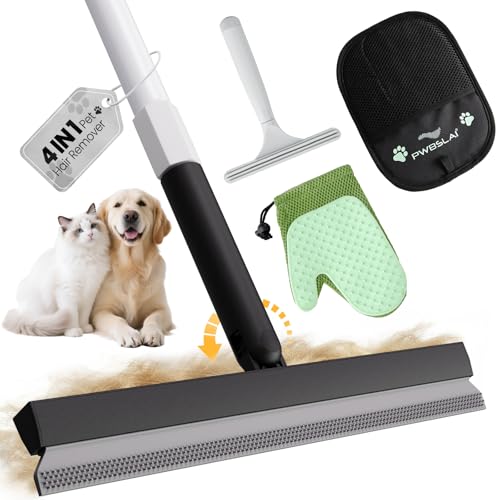Carpet Rake for Pet Hair Removal Tool (Black)