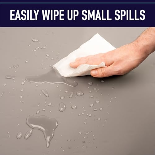 Dog Food Mat Waterproof Silicone Pet Feeding Mat with Raised Edges for Dogs & Cats (Crate / Grey)