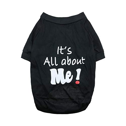 Big Dog Clothes Large Tee Shirt Pet Shirts for Large Dogs Girl (XXXXX-Large (Neck: 18.9'' Chest: 29.9'') / Black)