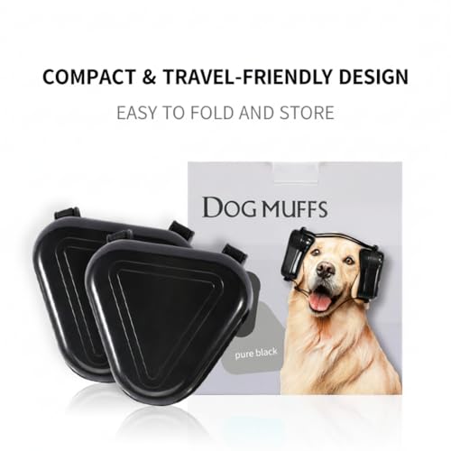 Dog Headphones for Noise Protection (Black)