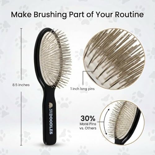Pin Brush for Dogs (Silver Pins)