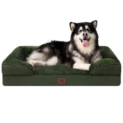 Orthopedic XXL Dog Bed (Dark Green / 48.0"l X 35.0"w X 8.0"th)