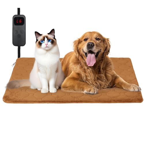 Cat Heating Pad (Brown / L (15.7'' × 27.5''))