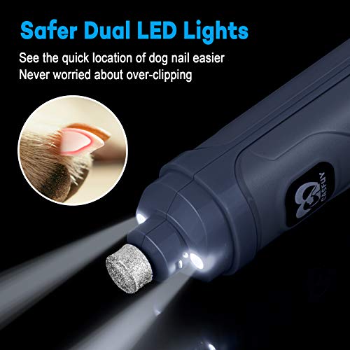 Dog Nail Grinder with 2 LED Light (B-Blue)