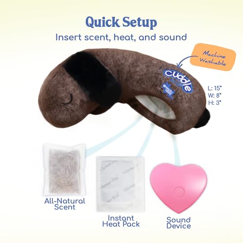 CuddleBun Heartbeat Puppy Toy Sleep Aid (Cocoa)