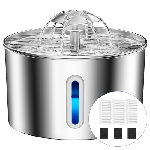 Cat Water Fountain Stainless Steel (3.2L+3 Filters)