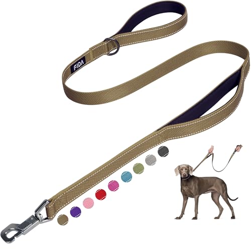 Heavy Duty Dog Leash for Medium Large Dogs (4 Feet (Pack of 1) / Brown)