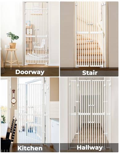 Extra Tall Cat Gate for Doorway (74.8"-90.5" H x 30.3"-47.2" W)