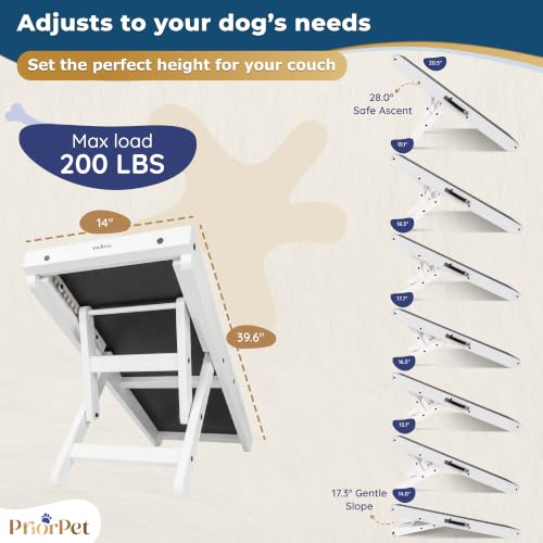 Dog Ramp for Couch (White)