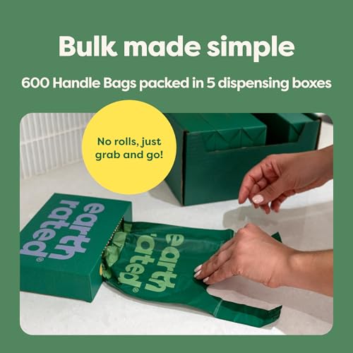 Dog Poop Bags for Dogs (600 Handle Bags (Box) / Lavender)