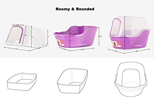 Covered Litter Box (Purple)