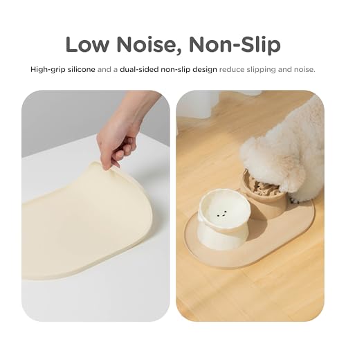 Dog Food Mat Made of Premium Food (Ivory)