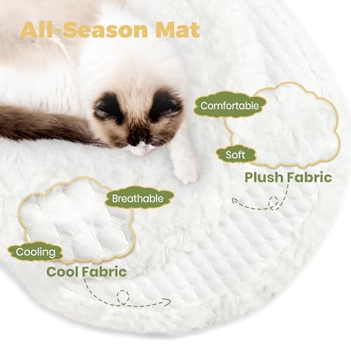 Modern Cat Tree (White&Green / 45.6'')