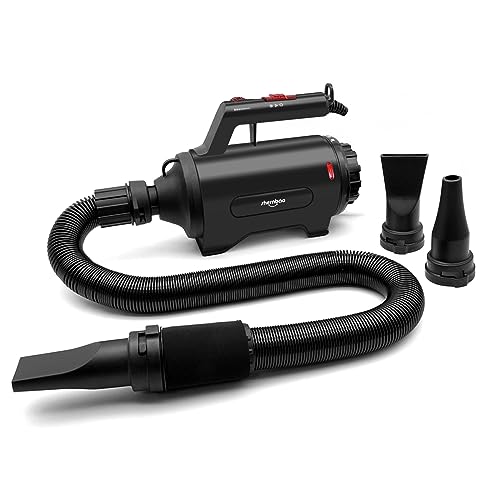 Dog Dryer High Velocity Pet Dog Grooming Force Hair Dryer (Black)