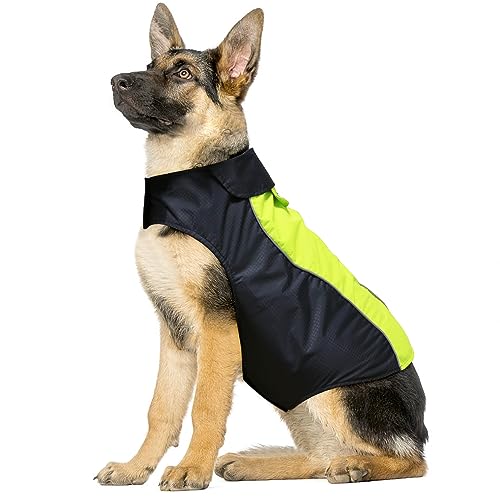 Dog Raincoat Waterproof Coats (Green-XXL)