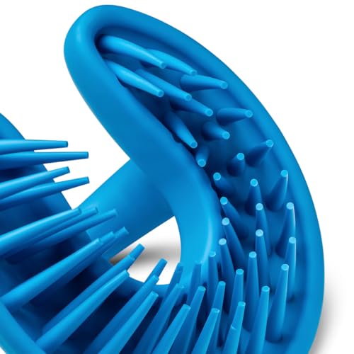 Nub Brush Corkscrew Tail Dog Brush for Bulldogs Silicone Grooming Brush for Trapped Hair
