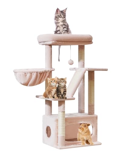 Cat Tree 38.5In Cat Tower for Indoor Cats (Jelly Pink / 38.5 Inches)