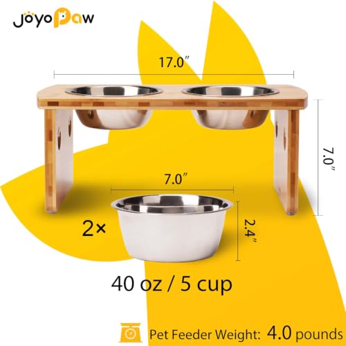 Elevated Dog Bowls (Natural / Medium: 7'' Tall-40oz Bowl)