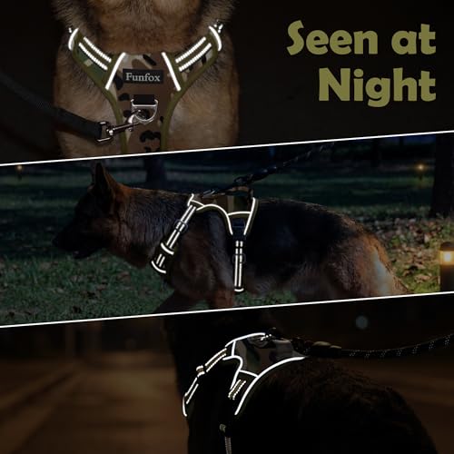 Dog Harness No Pull (Camo Green / Small)