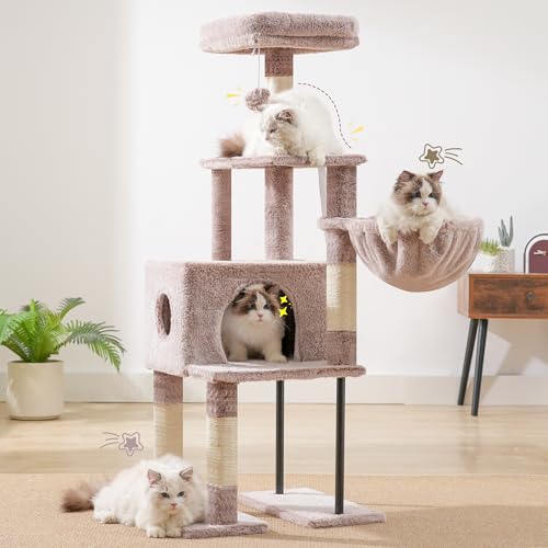 Cat Tree with Toy (49.2 inch / Muchroom)