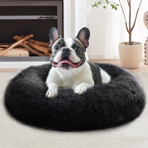 Dog Bed Calming Anti (31" / Pure Black)