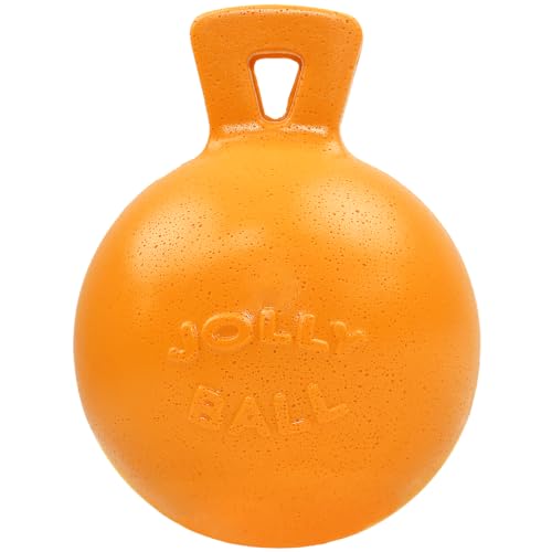 Tug-n-Toss - Heavy Duty Chew Ball w/ Handle (Orange, 6") (Orange / Medium (6 in))