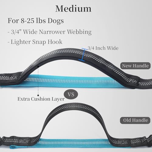 Hands Free Dog Leash with Zipper Pouch (Black / Medium)