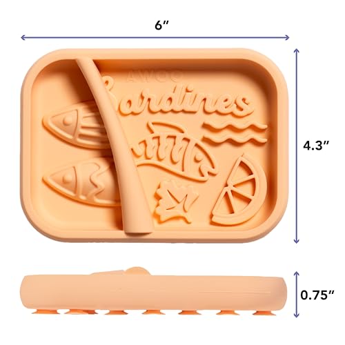 Sardina Silicone Lick Mat + Slow Feeder for Cats & Small Dogs (Melon / Sardina)