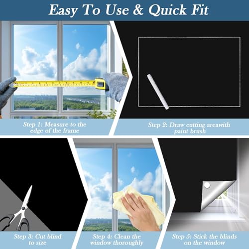 100% Blackout Window Cover (157"W x 57"H)