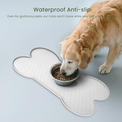 Dog Food Mat Anti (25.6" x 13" / White)