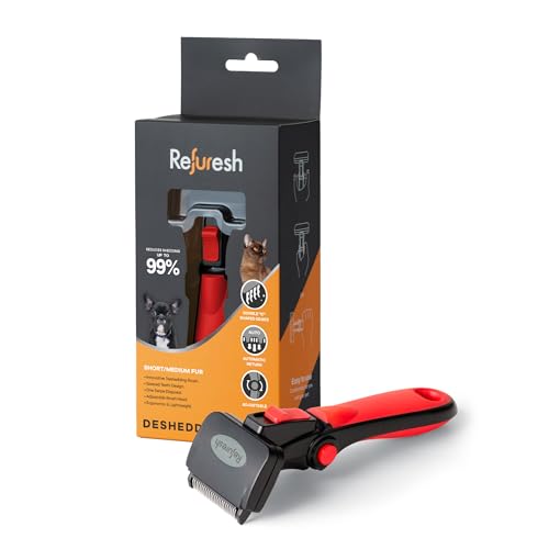 Deshedding Dog Brush for Short (red / Small)