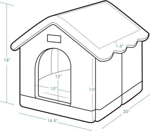 Dog House Indoor (Brown / L)
