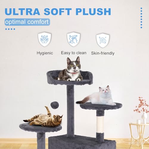 54" Cat Tree Tower (Ashy)