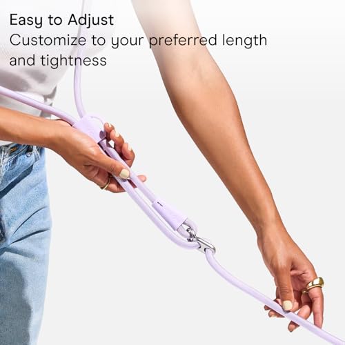Hands Free Adjustable Rope Dog Leash (Lilac)