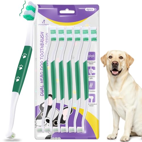 Dog Toothbrush (Green / 1 Count (Pack of 6))