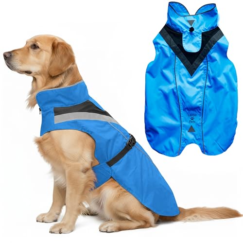 Dog Clothes Dog Raincoat (Blue / X-Large)
