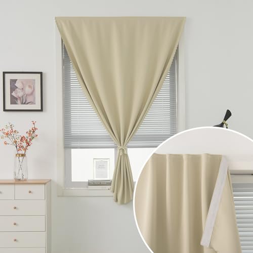 Thermal Blackout Curtains with Self (71"W x 59"L (Pack of 2) / Light Grey)