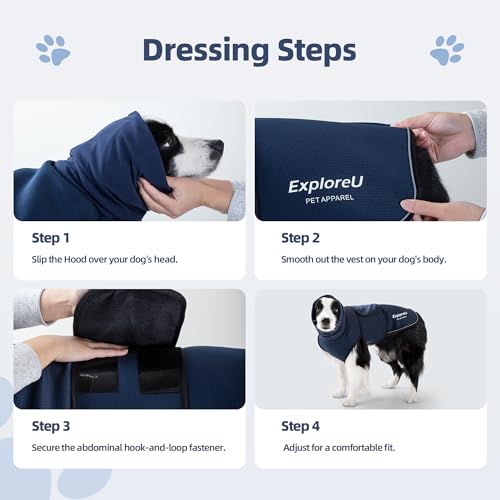 Dog Anxiety Vest (Blue / M)