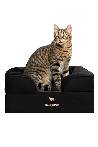 Small Dog Bed (Denim - Black / Small)