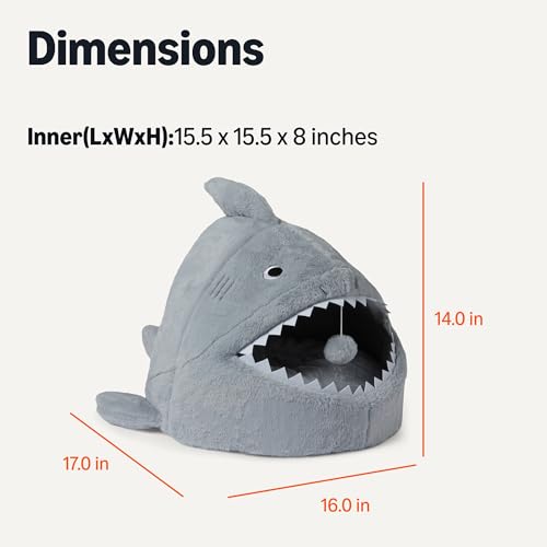 Shark Shape Cat House for Indoor Cats (Shark shape)