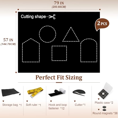 Blackout Curtains (79"W x 57"L (Pack of 2))