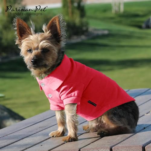 Dog Polo Shirt (L / Pink Polo)