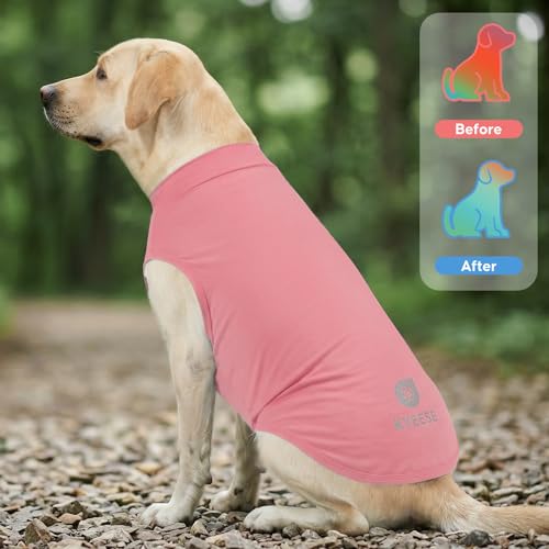 2Pack Dog Cooling Shirt with UPF 50+ UV Protection (XXX-Large (55-75lbs) / Pink)