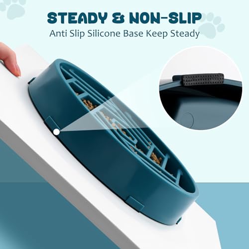 Slow Feeder Dog Bowl (navy blue)