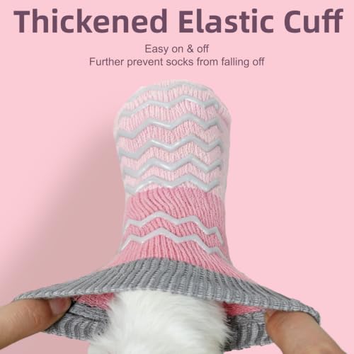 Dog Socks Shoes for Hot Pavement to Prevent Licking Paws (Pink / Medium (Paw Width: 2.6"))