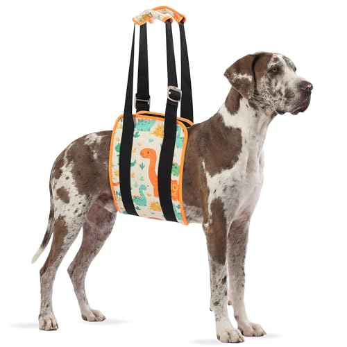 Dog Lift Harness Rear Support Sling (Orange)