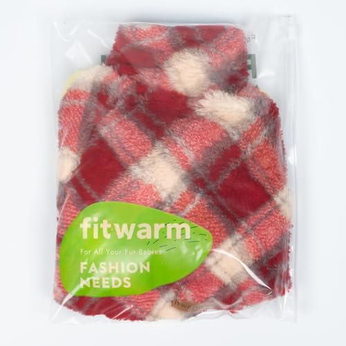 Collared Neck Plaid Dog Pajamas (Small / Red-White)