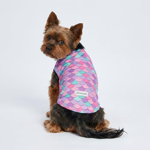 2 Pack Mermaid & Scale UPF 50+ UV Sun Protection Dog Shirt (Large / Mermaid & Scale)